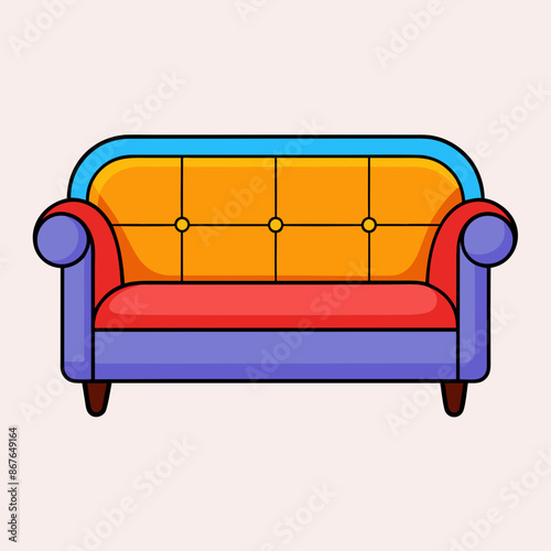 Sofa vector illustration 