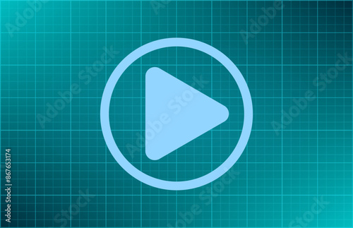 Vector illustration on blue background.