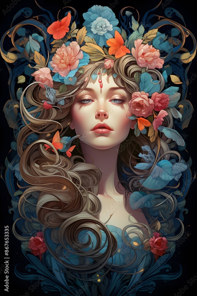 Divine Feminine art nouveau Divine Feminine art nouveau
