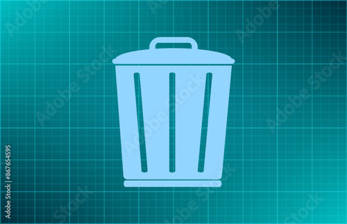 Vector illustration on blue background.