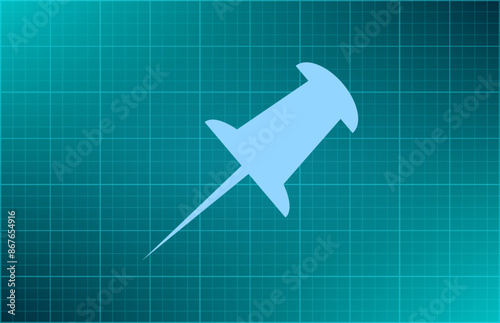 Vector illustration on blue background.