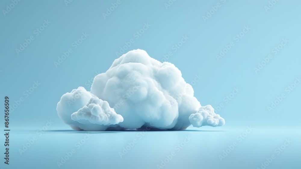 White fluffy cloud on a blue background. White fluffy cloud on a blue background.
