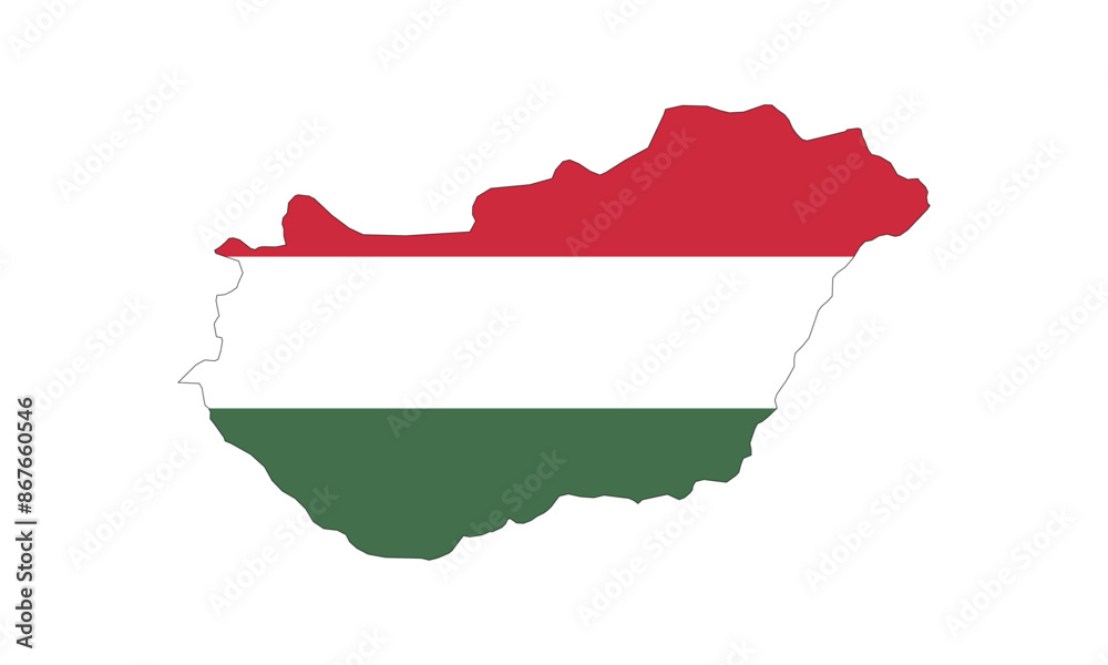 Fototapeta premium Maps of Hungary