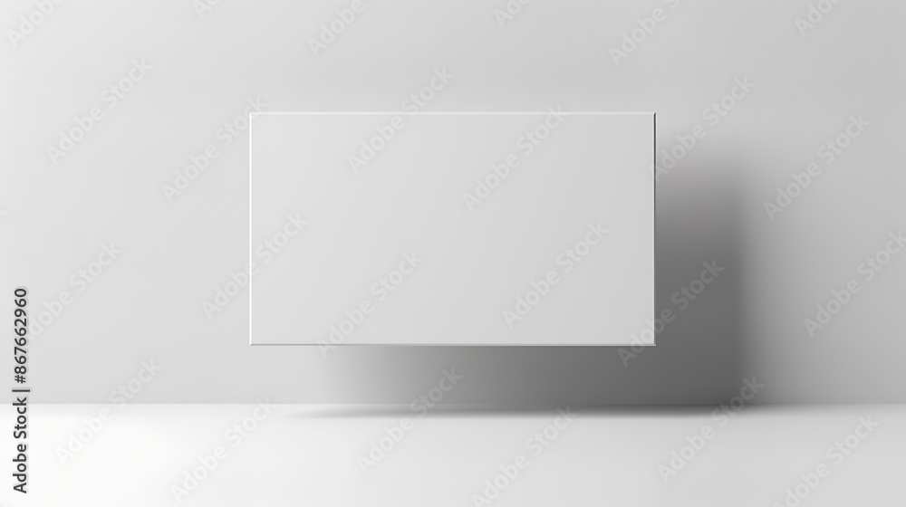 A blank white banner featuring a minimalist design, placed on a plain background with subtle shadow effects. A blank white banner featuring a minimalist design, placed on a plain background with subtle shadow effects.
