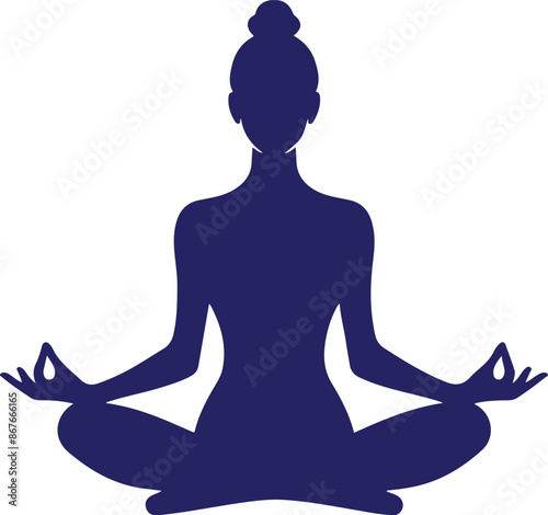 woman yoga logo icon