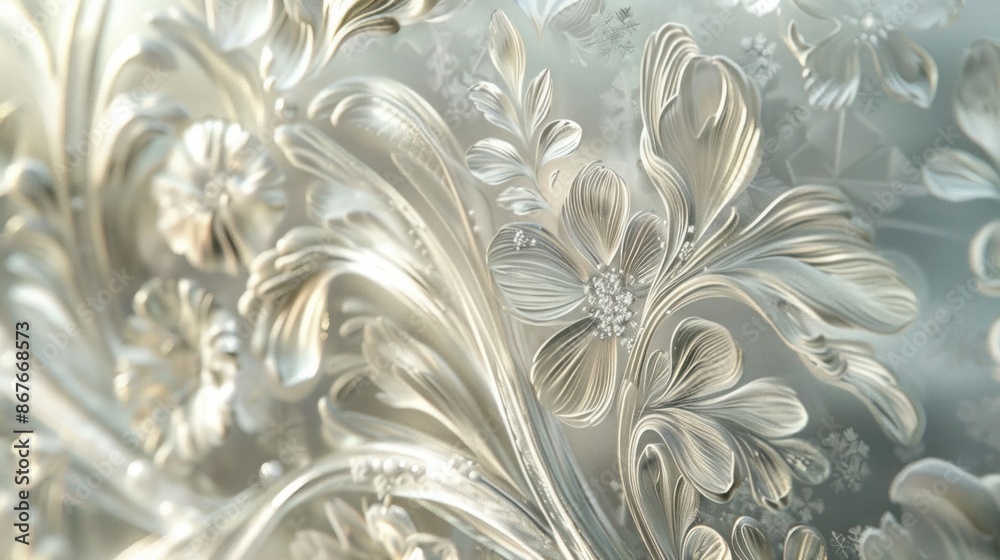 Frost on window intricate crystal patterns Frost on window intricate crystal patterns