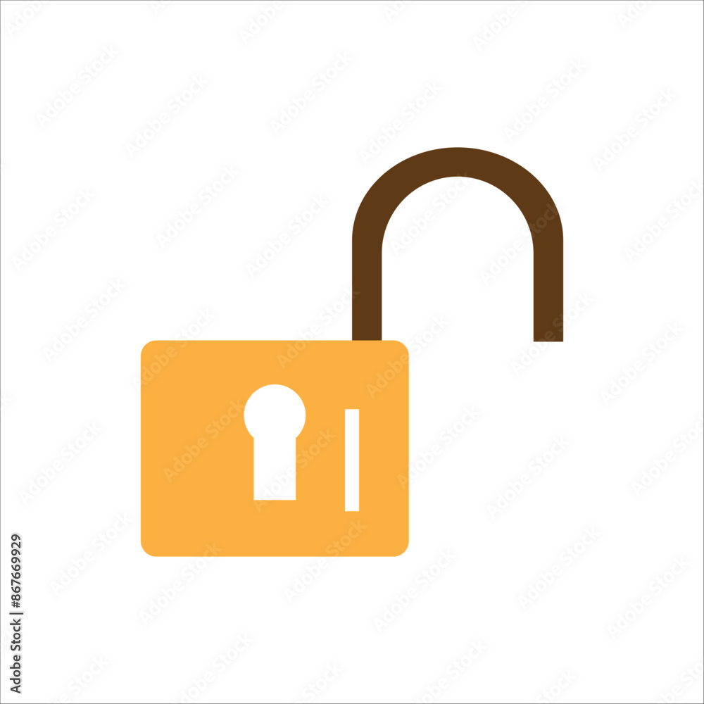 lock vector icon line template lock vector icon line template