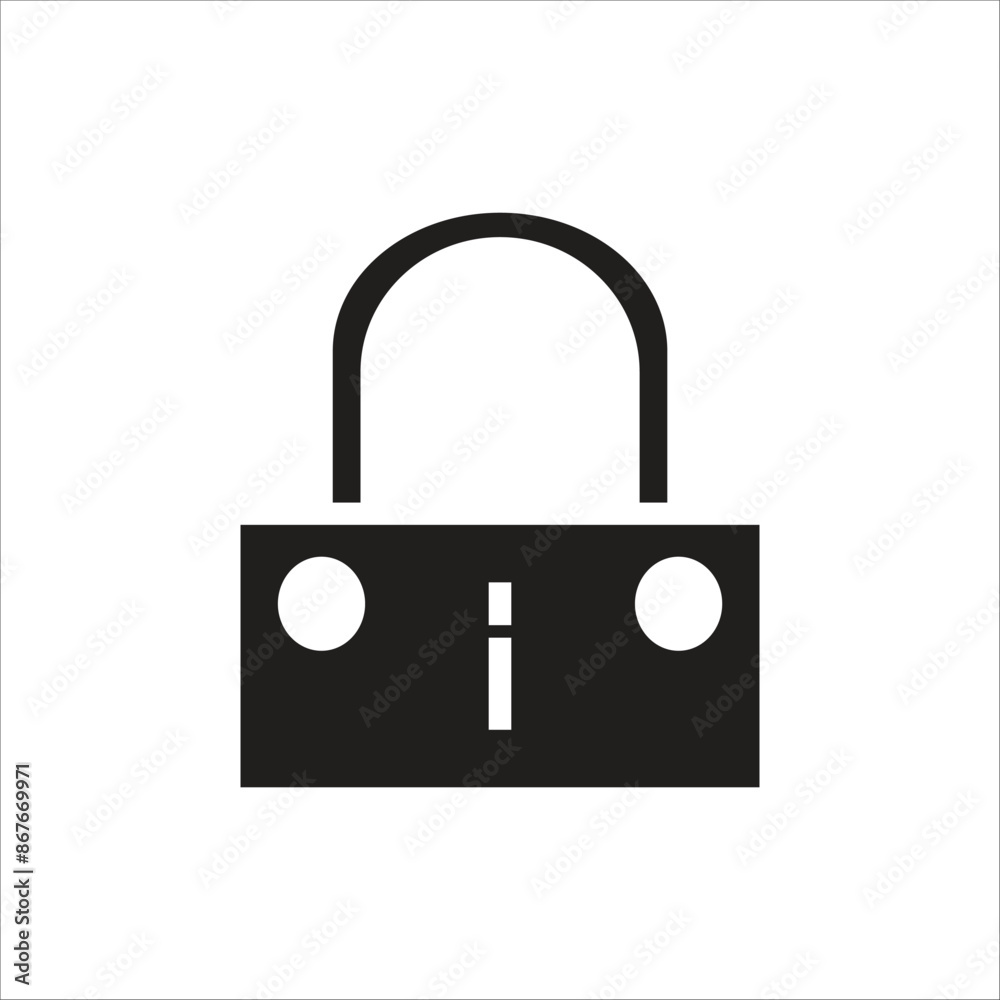 lock vector icon line template lock vector icon line template
