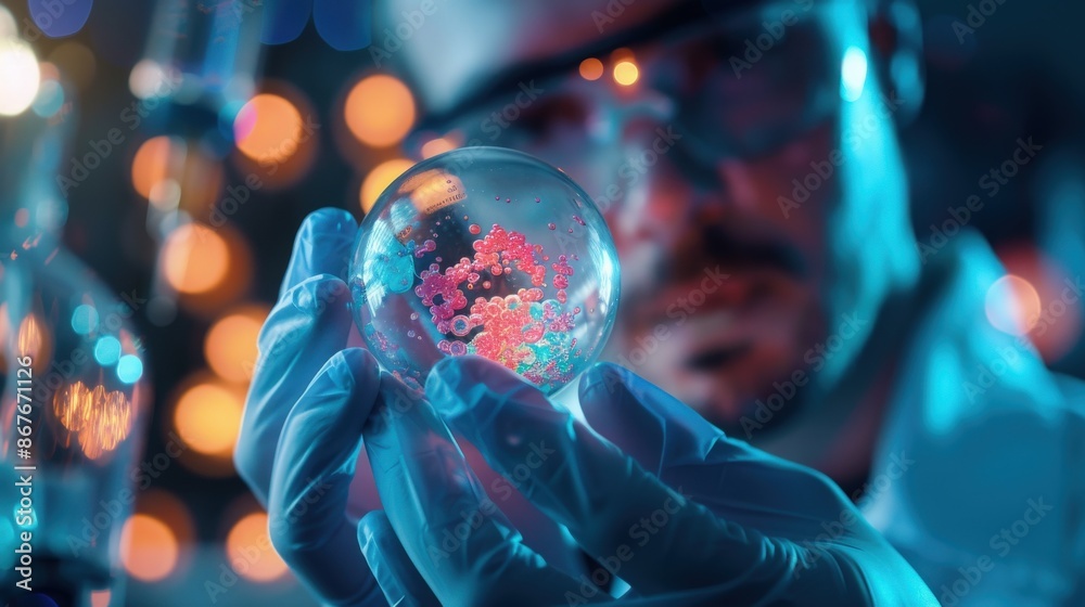 A researcher holding a petri dish with cultivating synthetic organ tissue, highlighting breakthroughs in regenerative medicine A researcher holding a petri dish with cultivating synthetic organ tissue, highlighting breakthroughs in regenerative medicine