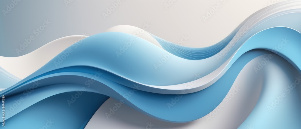 Abstract blue and white wave design with smooth flowing lines and gradient shades. Perfect for modern and minimalist backgrounds. Abstract blue and white wave design with smooth flowing lines and gradient shades. Perfect for modern and minimalist backgrounds.