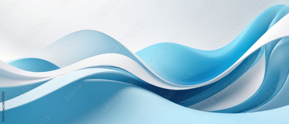 Abstract blue and white wave design with smooth flowing lines and gradient shades. Perfect for modern and minimalist backgrounds. Abstract blue and white wave design with smooth flowing lines and gradient shades. Perfect for modern and minimalist backgrounds.