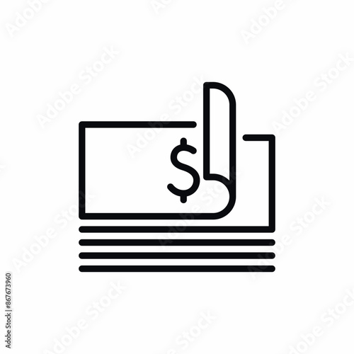 wad of money finance icon