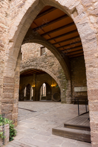 Photo of the interior of the castle of cardona