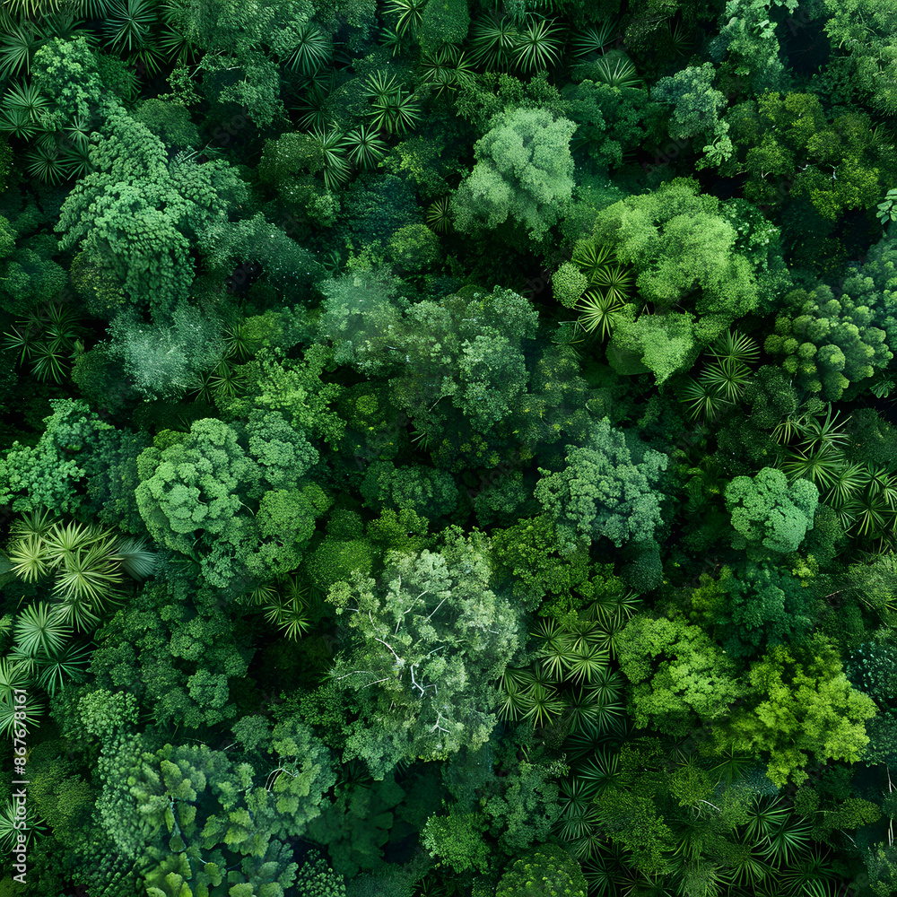 Lush green forest canopy photographed in crystal-clear 4K resolution, ready for your wallpaper Lush green forest canopy photographed in crystal-clear 4K resolution, ready for your wallpaper