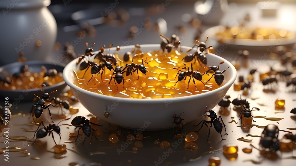 Tiny Black Ants