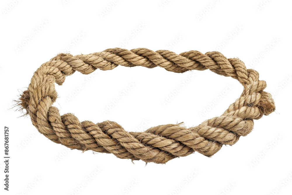 Close-up shot of a thick, twisted rope, isolated on a transparent background. showcasing its texture and fibrous material. Close-up shot of a thick, twisted rope, isolated on a transparent background. showcasing its texture and fibrous material.