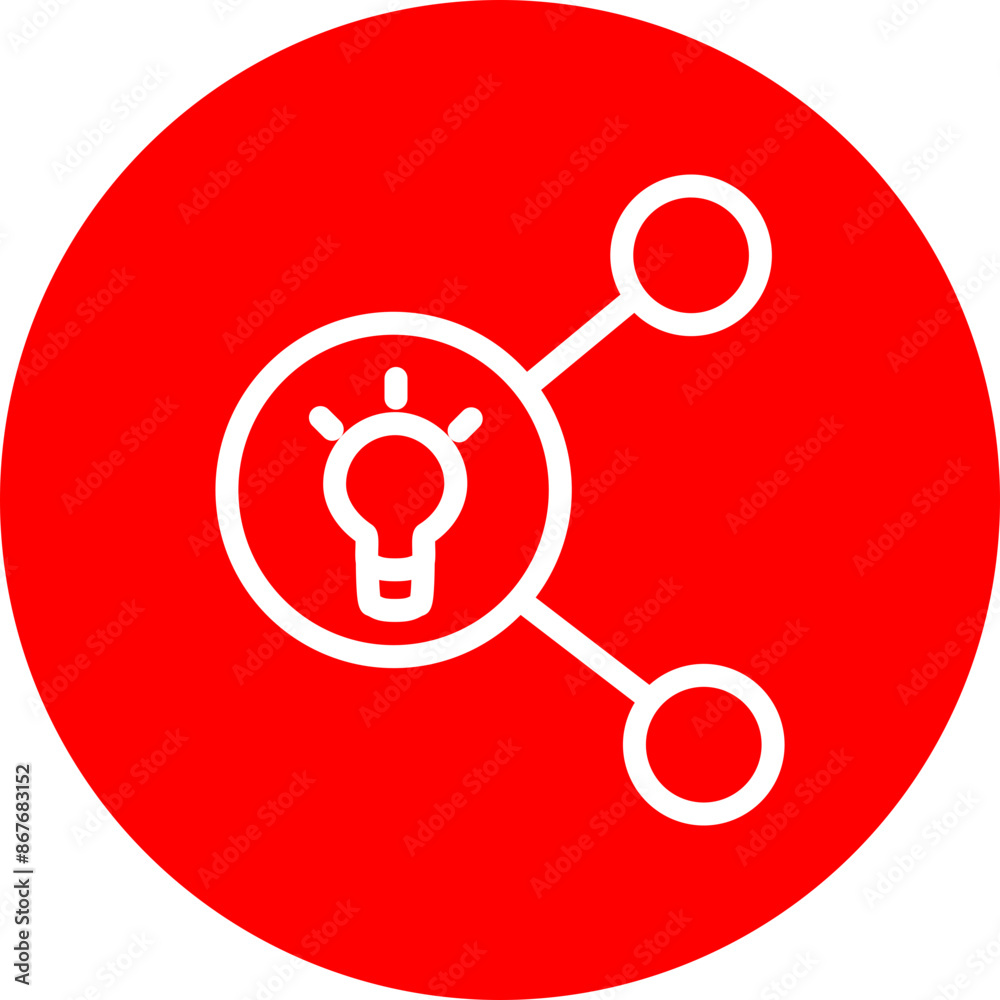 Knowledge Sharing Vector Line White Circle Red Knowledge Sharing Vector Line White Circle Red