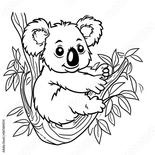  Adorable Koala Cartoon Illustration