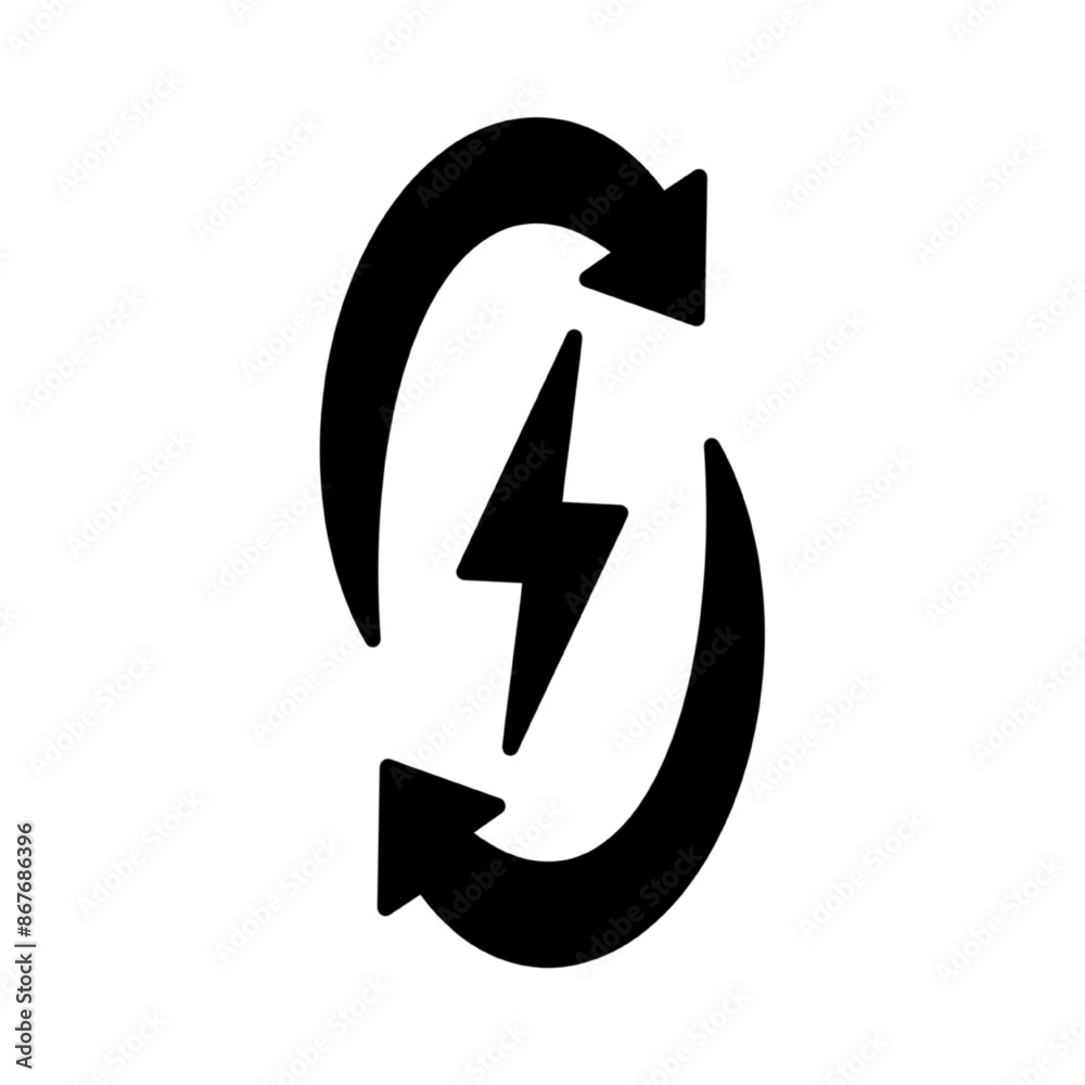 backup power engine icon, auto supply battery energy, consumption voltage sustainable, lightning bolt, thin line web symbol on white background - editable stroke vector illustration eps10 backup power engine icon, auto supply battery energy, consumption voltage sustainable, lightning bolt, thin line web symbol on white background - editable stroke vector illustration eps10