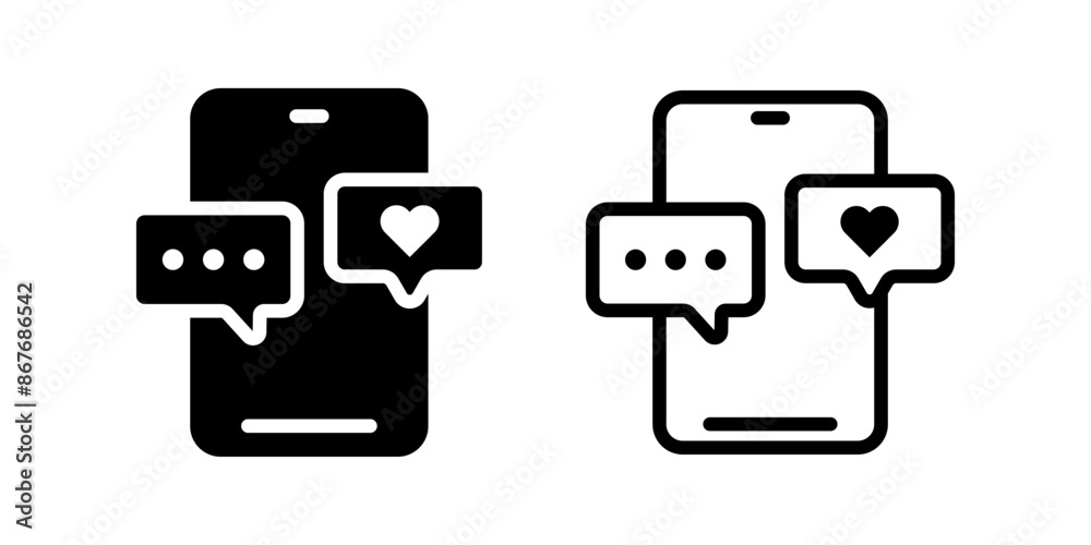social media icon. flat illustration of vector icon on white background social media icon. flat illustration of vector icon on white background