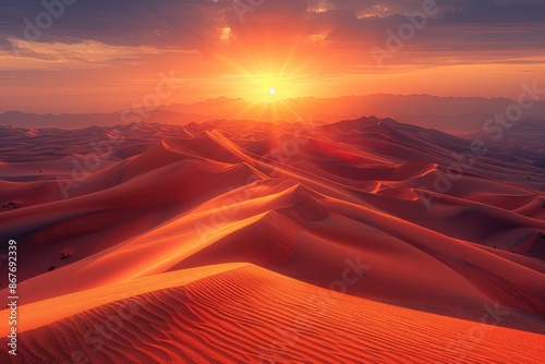 Fototapeta Naklejka Na Ścianę i Meble -  rolling sand dunes professional photography