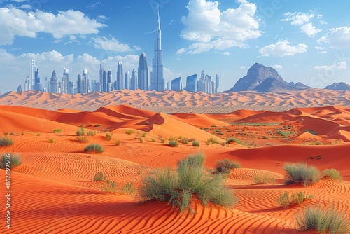 Fototapeta Naklejka Na Ścianę i Meble -  rolling sand dunes professional photography