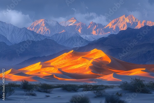 Fototapeta Naklejka Na Ścianę i Meble -  rolling sand dunes professional photography