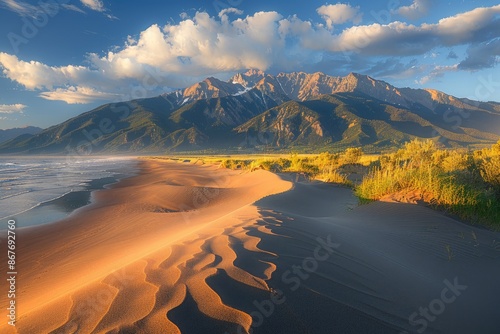 Fototapeta Naklejka Na Ścianę i Meble -  rolling sand dunes professional photography
