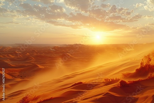 Fototapeta Naklejka Na Ścianę i Meble -  rolling sand dunes professional photography