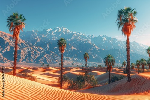 Fototapeta Naklejka Na Ścianę i Meble -  rolling sand dunes professional photography