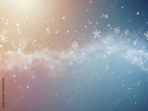 christmas background with snowflakes