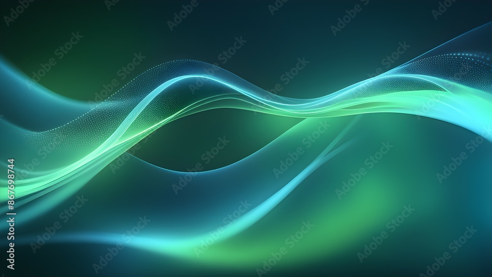 A colorful wave with a lot of sparkles and dots A colorful wave with a lot of sparkles and dots