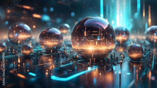 Wallpaper Mural A colorful wave of light is shown in the image Torontodigital.ca