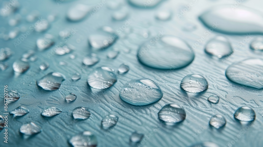 water drops on blue background water drops on blue background