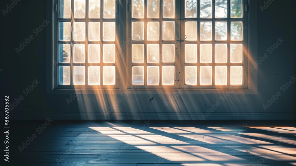 Window light in the room background illustration generated by ai Window light in the room background illustration generated by ai