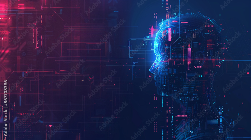 Obraz premium masthead background image on cybersecurity theme