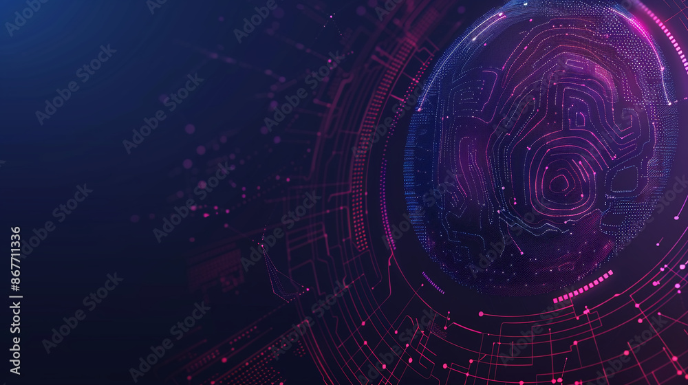 Obraz premium masthead background image on cybersecurity theme
