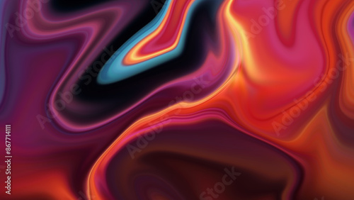 4K abstract blend of colors. contemporary texture with blur. mesh with a fluid gradient. abstract background with waves. bright, fluid color flow. © Syuhuud