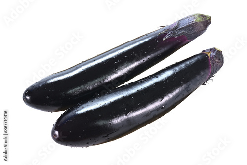 Wallpaper Mural 長茄子2本 切り抜き Torontodigital.ca