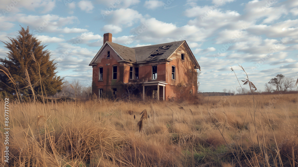 Abandoned House In The Field Abandoned House In The Field