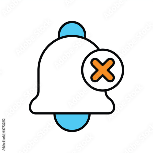 silent icon with white background vector stock illustration