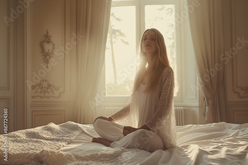 Scandinavian woman practice...