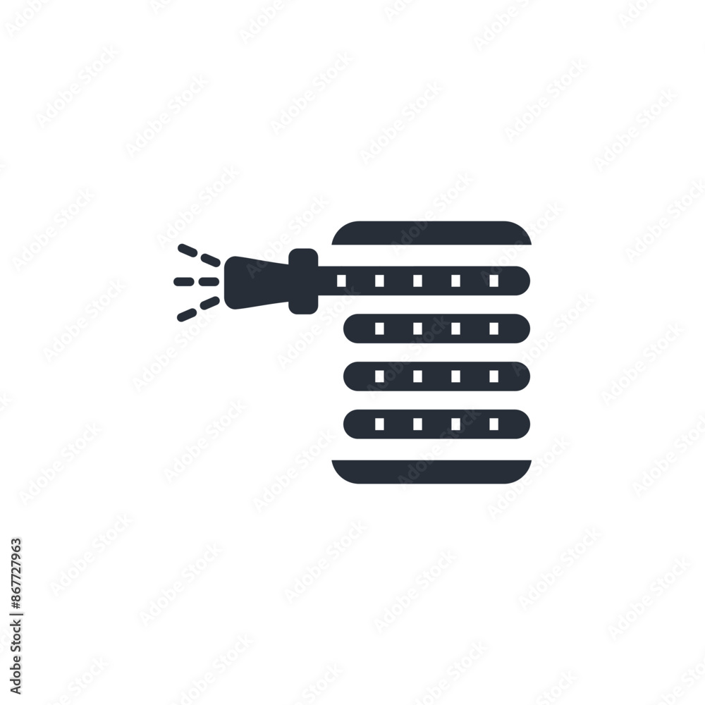 hose icon. vector.Editable stroke.linear style sign for use web design,logo.Symbol illustration. hose icon. vector.Editable stroke.linear style sign for use web design,logo.Symbol illustration.
