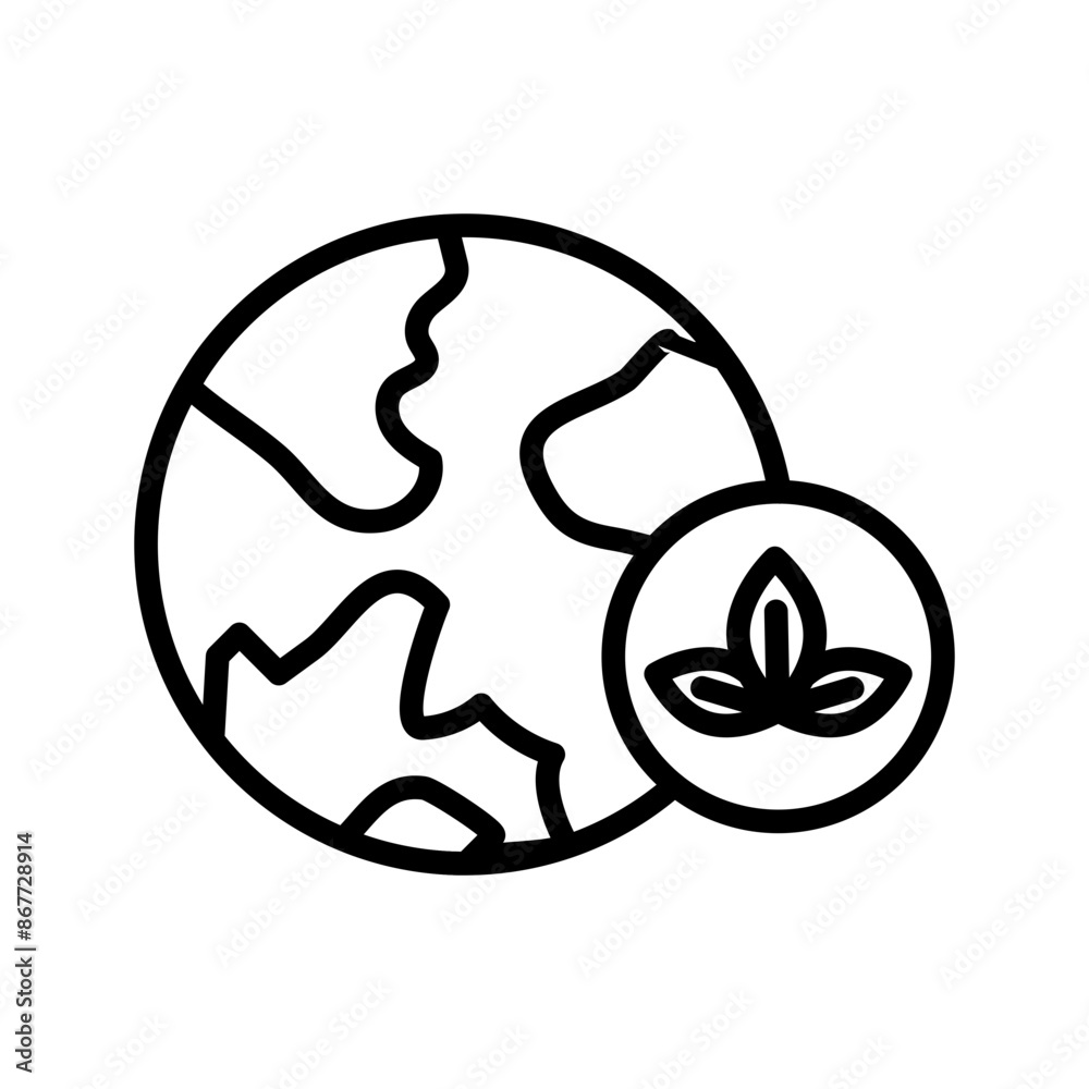 Earth Environment Icon Set Planet Illustrations for Sustainability and Ecology Earth Environment Icon Set Planet Illustrations for Sustainability and Ecology