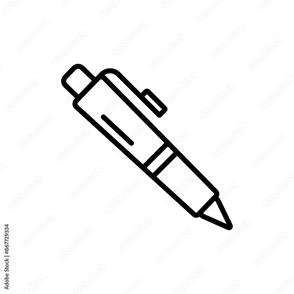 Pen Icon Set Ink Writing Tool Illustrations for Business and Education Pen Icon Set Ink Writing Tool Illustrations for Business and Education