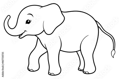 baby-elephant silhouette vector illustration