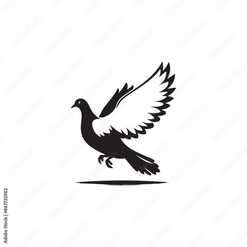 Flying dove Vector illustration Flying dove Vector illustration