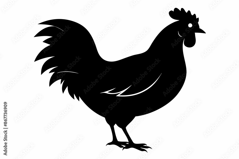 Rooster and chicken, Hen vector illustration, chicken silhouette, Hen silhouette isolated vector Illustration, png, Chicken icon