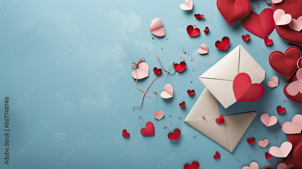 heart on a blue background heart on a blue background