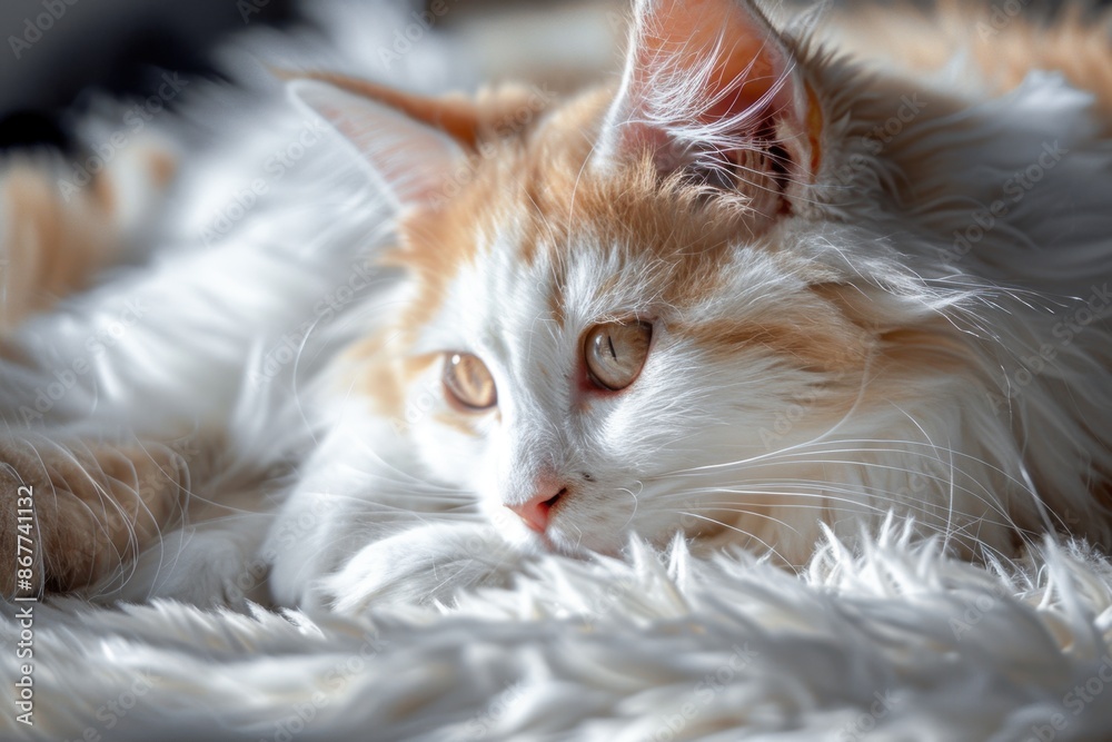 Closeup Portrait of a Cute Fluffy Kitten with Big Eyes Closeup Portrait of a Cute Fluffy Kitten with Big Eyes
